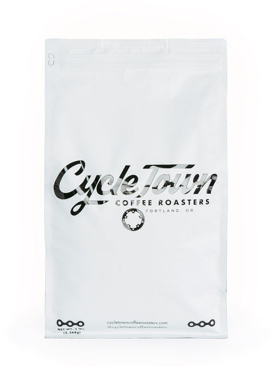 Cycle Town Coffee Roasters 5 LB. Bag Front View