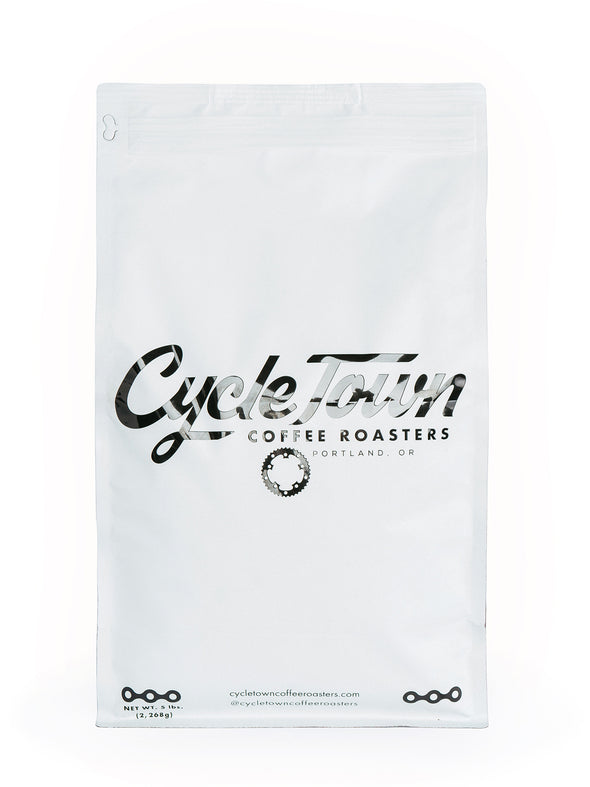 Cycle Town Coffee Roasters 5 LB. Bag Front View